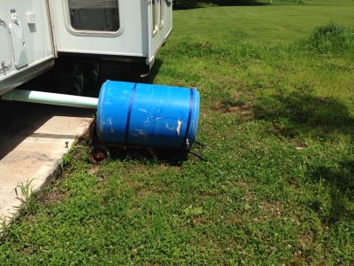 WW-0005
Photo Date: 7/15/14
Photo Credit: Karl M Glaze
Description: This is a homemade role-away tank found connected to an unlawfully set up RV.
